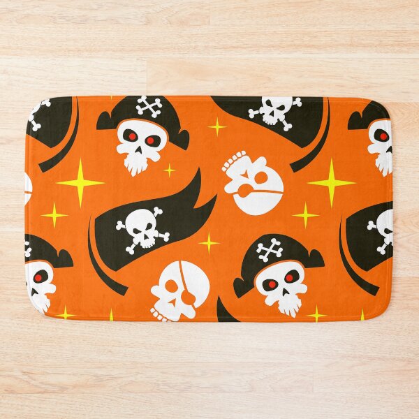 Item preview, Halloween Pirates and Skulls Orange And Black Pattern designed and sold by DEC02.