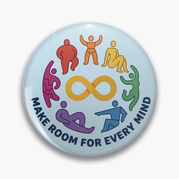 Item preview, Make Room For Every Mind | Neurodiversity Acceptance Gold Infinity Inclusive Education Design designed and sold by Anastasiia Yurevych.