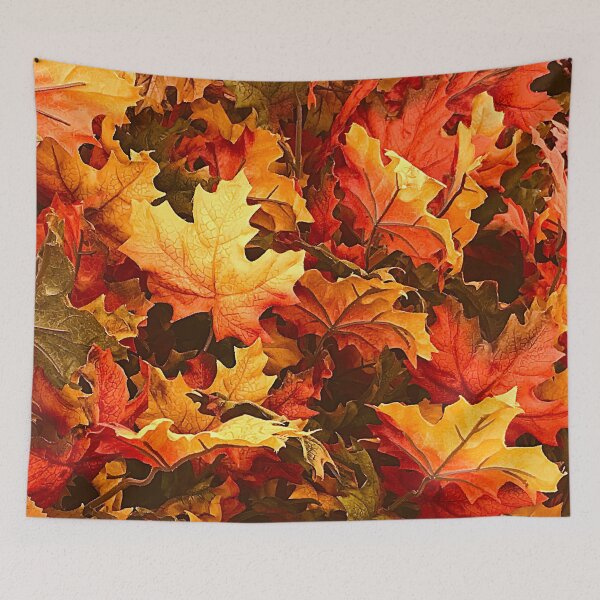 Item preview, Autumn Red, Tangerine, Yellow Fall Leaves Photo Art designed and sold by DEC02.