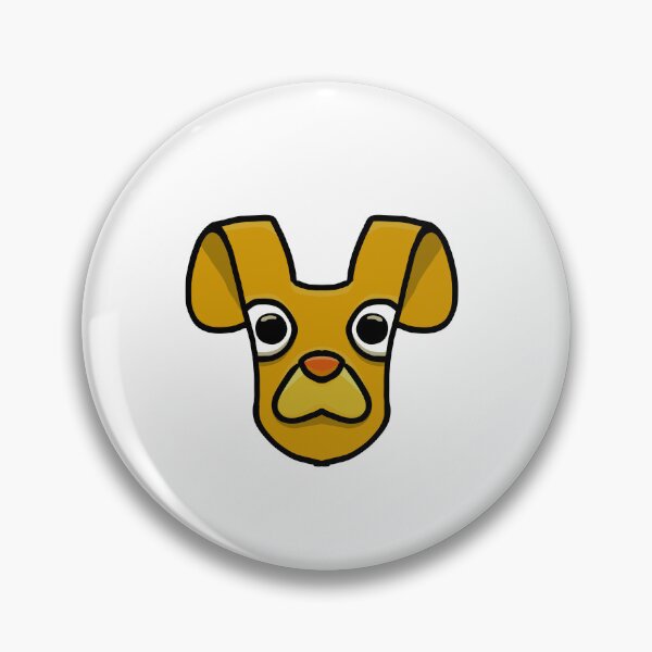 Item preview, Cute Golden Dog Face – Puppy Sticker Art designed and sold by davidmalec.
