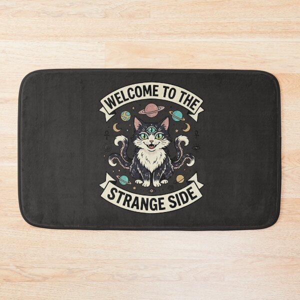 Item preview, Welcome to the Strange Side | Mystical Three-Eyed Cat Witchcore Gothic Halloween Design designed and sold by Anastasiia Yurevych.