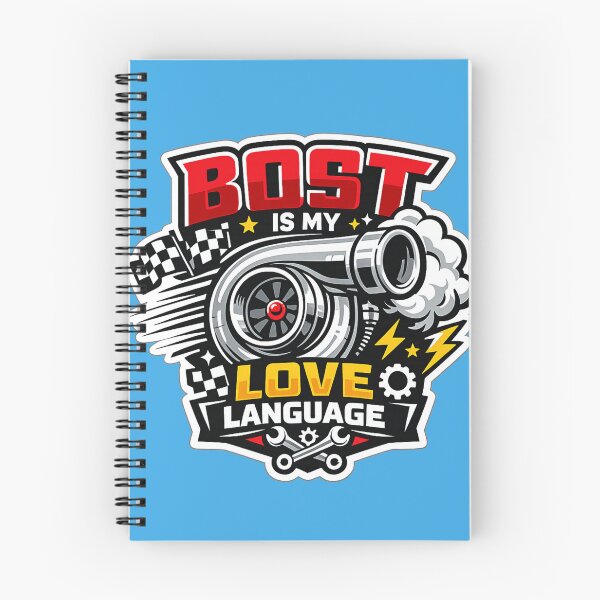 Item preview, Boost Is My Love Language – Turbocharger Racing Sticker | JDM Car Enthusiast Flat Vector Decal designed and sold by StickerBloom-4U.