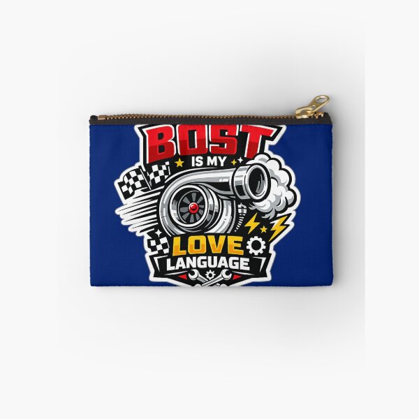 Item preview, Boost Is My Love Language – Turbocharger Racing Sticker | JDM Car Enthusiast Flat Vector Decal designed and sold by StickerBloom-4U.