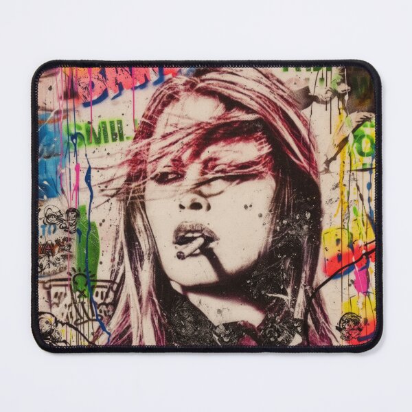 Item preview, Brigitte Bardot Graffiti Street Art Smoking Portrait designed and sold by Vicky021.