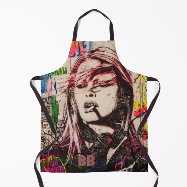Item preview, Brigitte Bardot Graffiti Street Art Smoking Portrait designed and sold by Vicky021.
