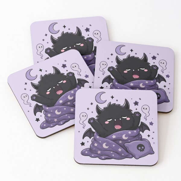 Item preview, Yawning Cute Demon Wrapped in a Starry Blanket designed and sold by House of Rein.