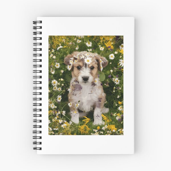 Item preview, Puppy in Flower Field designed and sold by danyelprojects.