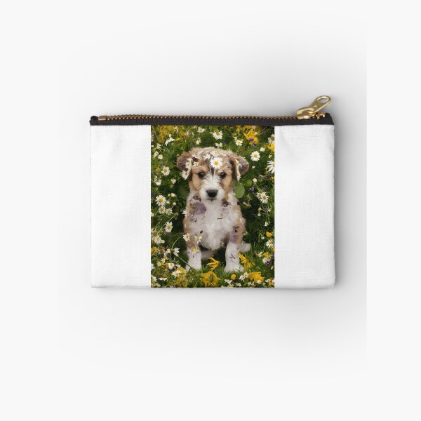Item preview, Puppy in Flower Field designed and sold by danyelprojects.