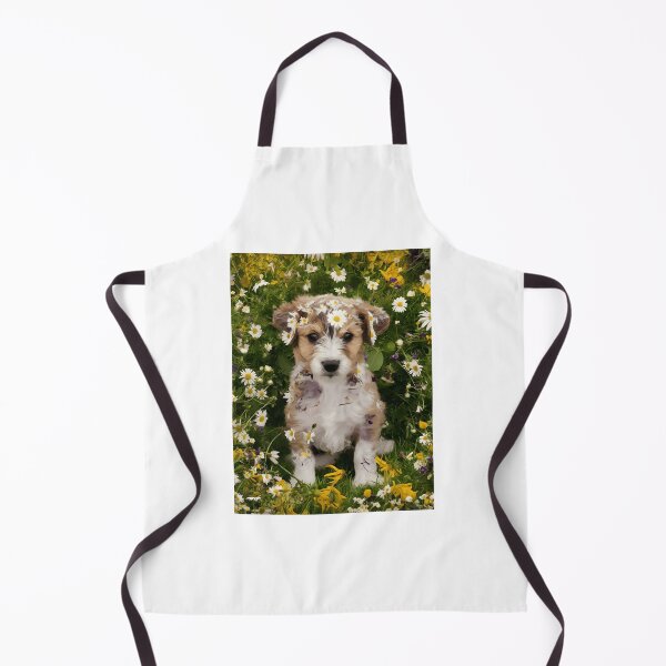 Item preview, Puppy in Flower Field designed and sold by danyelprojects.
