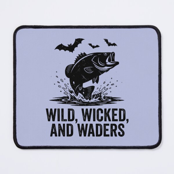 Item preview, Wild Wicked and Waders Halloween Bass Fishing T-Shirt designed and sold by Raw Tigers.
