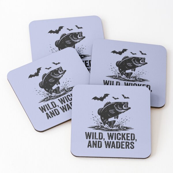 Item preview, Wild Wicked and Waders Halloween Bass Fishing T-Shirt designed and sold by Raw Tigers.