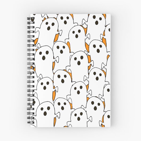 Item preview, Halloween Cute Cartoon Ghosts Pattern On Pumpkin Orange designed and sold by DEC02.
