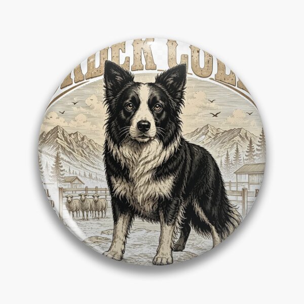 Item preview, Border Collie Born to Outwork Everyone Vintage T-Shirt designed and sold by AtlasPawsCo.