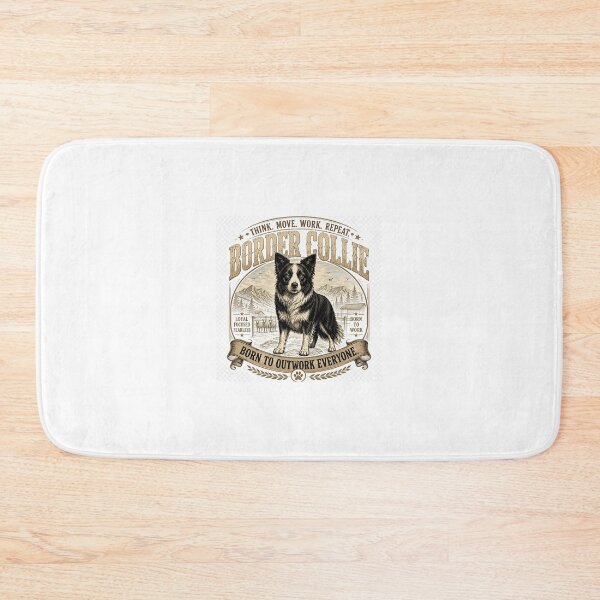 Item preview, Border Collie Born to Outwork Everyone Vintage T-Shirt designed and sold by AtlasPawsCo.