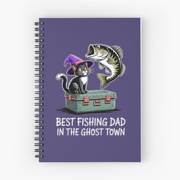 Item preview, Best Fishing Dad in the Ghost Town Halloween Bass Fishing Shirt designed and sold by Raw Tigers.