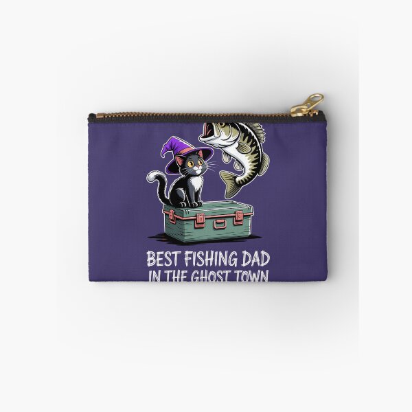 Item preview, Best Fishing Dad in the Ghost Town Halloween Bass Fishing Shirt designed and sold by Raw Tigers.