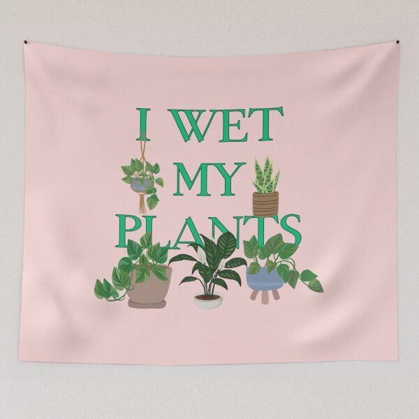Item preview, I Wet My Plants Pun Graphic designed and sold by RahniNM.