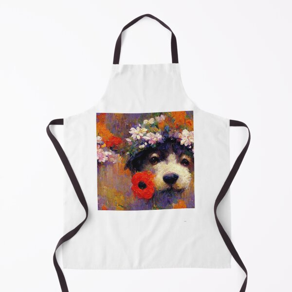 Item preview, Flower Dog Impressionist Art designed and sold by danyelprojects.
