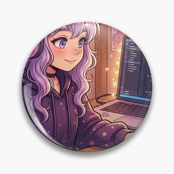 Item preview, Anime Gamer Witch Poster | Cozy Cat Desk Decor | Gift for Female Coders designed and sold by YNAMREG.