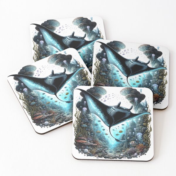 Item preview, Ancient Giant Manta Spirit designed and sold by Neural-canvas.