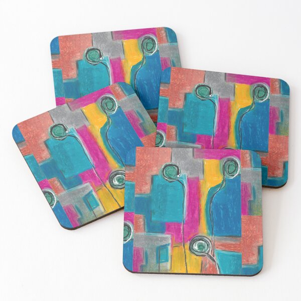Item preview, The Civil Conversation – Colour‑Rich Abstract Art on Connection & Communication designed and sold by ShonaCallumArt.