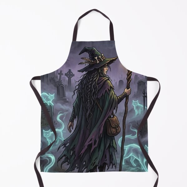 Item preview, Dark Witch Graveyard Tapestry | Gothic Ghost Cats Poster | Gift for Goths designed and sold by YNAMREG.