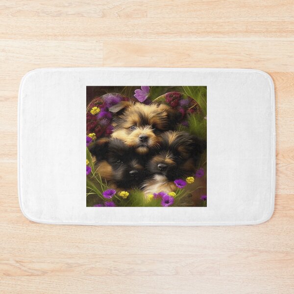 Item preview, Puppies and Flowers Love Art designed and sold by danyelprojects.