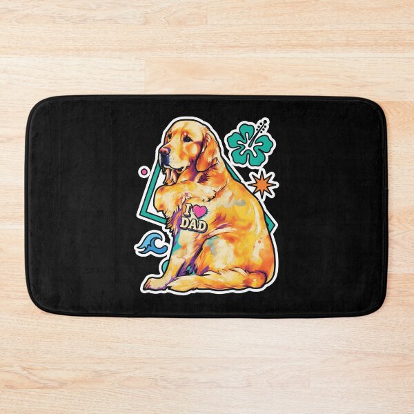 Item preview, Golden Retriever I Love Dad Pet Art Graphic designed and sold by GiaoCalonas.