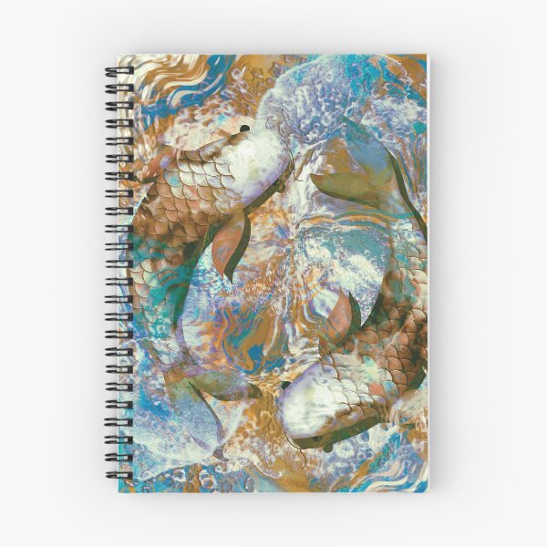 Item preview, Zen Turquoise and Gold Koi Fish Pond designed and sold by Karin Taylor.