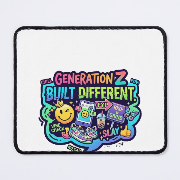 Item preview, Gen Z Built Different Aesthetic Y2K Pop Culture Sticker designed and sold by Trendykunnu.