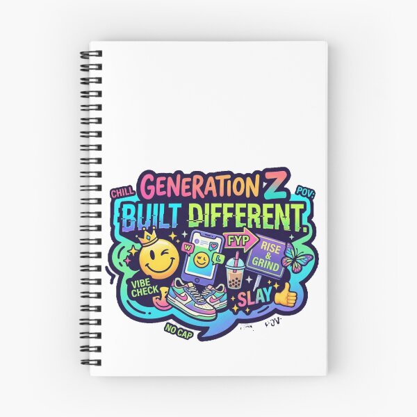 Item preview, Gen Z Built Different Aesthetic Y2K Pop Culture Sticker designed and sold by Trendykunnu.