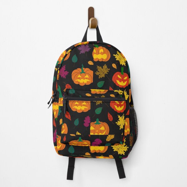 Item preview, Halloween Jack-O-Lantern Pumpkins Pattern And Fall Leaves designed and sold by DEC02.