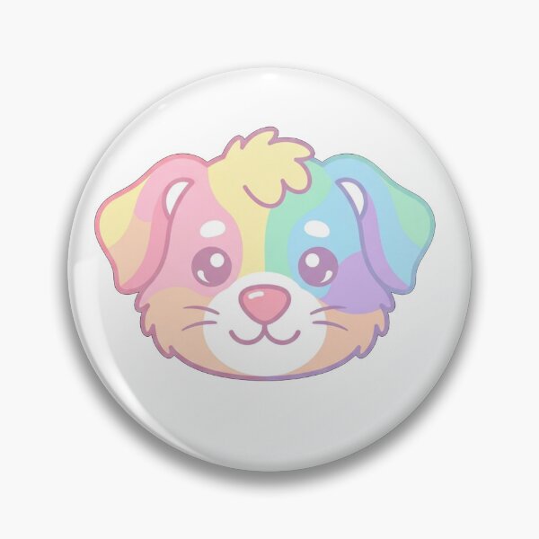 Item preview, Cute Pastel Rainbow Puppy Face Illustration designed and sold by Owcomm.