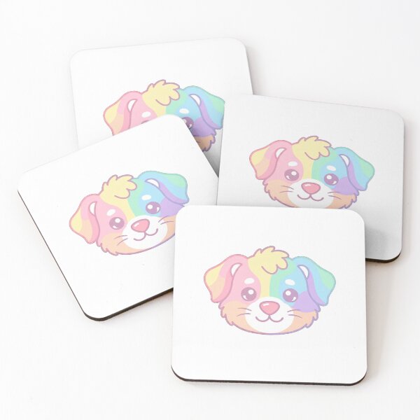 Item preview, Cute Pastel Rainbow Puppy Face Illustration designed and sold by Owcomm.
