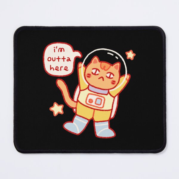 Item preview, Cute Catstronaut Im Outta Here Space Art designed and sold by RepentAgenda.