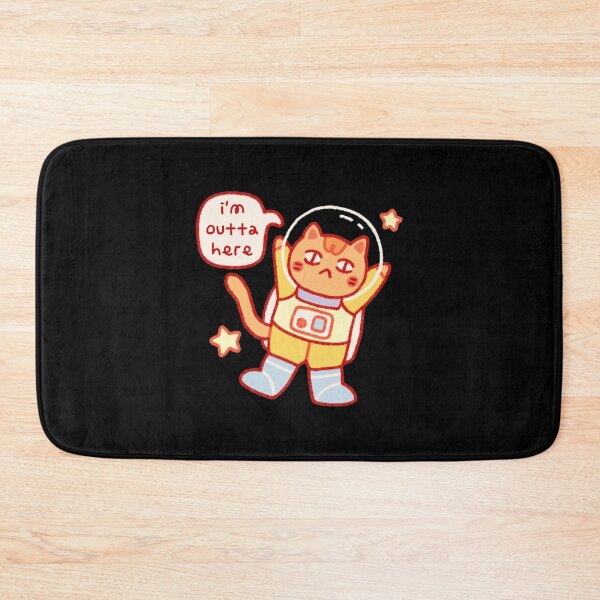Item preview, Cute Catstronaut Im Outta Here Space Art designed and sold by RepentAgenda.