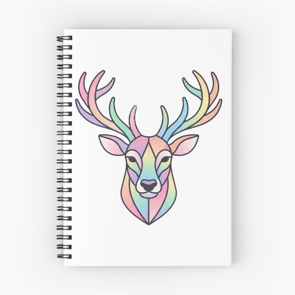 Item preview, Colorful Geometric Deer Head Portrait Illustration designed and sold by Owcomm.