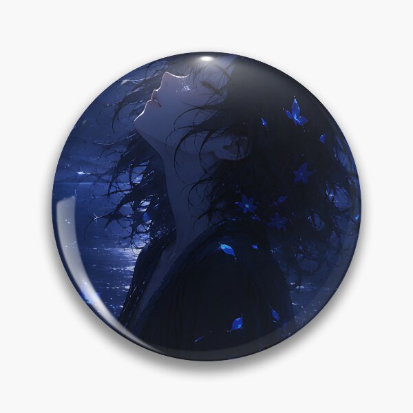 Item preview, Midnight Moonlight & Blue Butterflies  designed and sold by Jaideep Walia.
