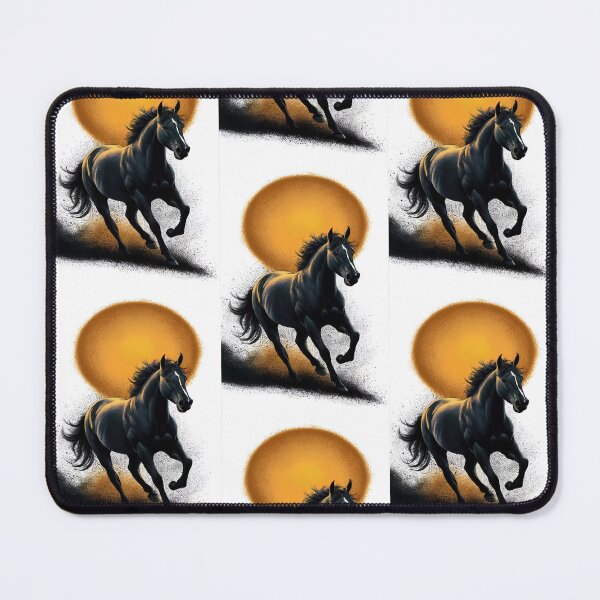 Item preview, Silhouetted of a Majesty Stallion, A Powerful Horse Running Against the Rising Sun, A Stallion in Motion Beneath the Sun designed and sold by Matt_Smith.