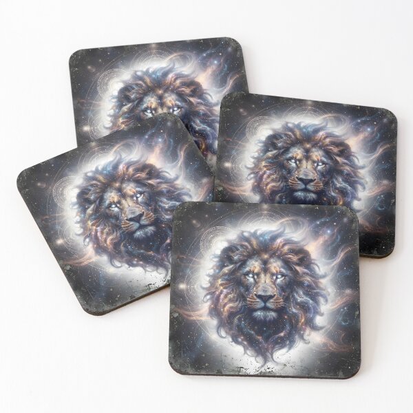 Item preview, Cosmic Nebula Lion with Stardust Mane designed and sold by Marcu Ioachim.