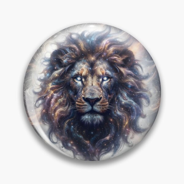 Item preview, Cosmic Nebula Lion with Stardust Mane designed and sold by Marcu Ioachim.