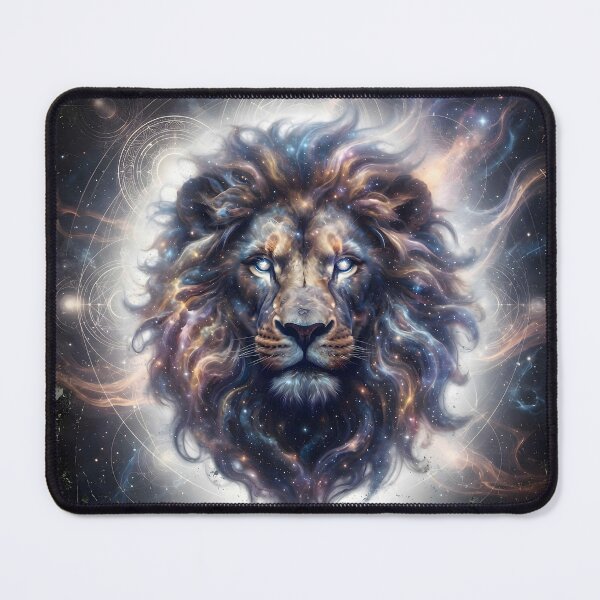 Item preview, Cosmic Nebula Lion with Stardust Mane designed and sold by Marcu Ioachim.