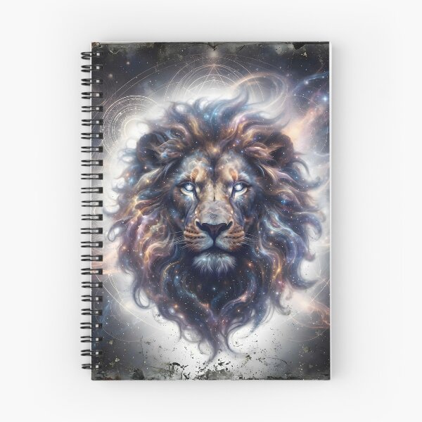 Item preview, Cosmic Nebula Lion with Stardust Mane designed and sold by Marcu Ioachim.