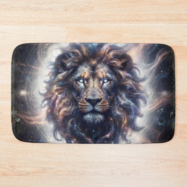 Item preview, Cosmic Nebula Lion with Stardust Mane designed and sold by Marcu Ioachim.