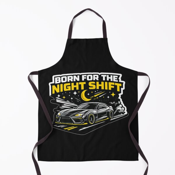 Item preview, Born For The Night Shift – Sports Car Night Drive Sticker | JDM Racing Flat Vector Decal designed and sold by StickerBloom-4U.