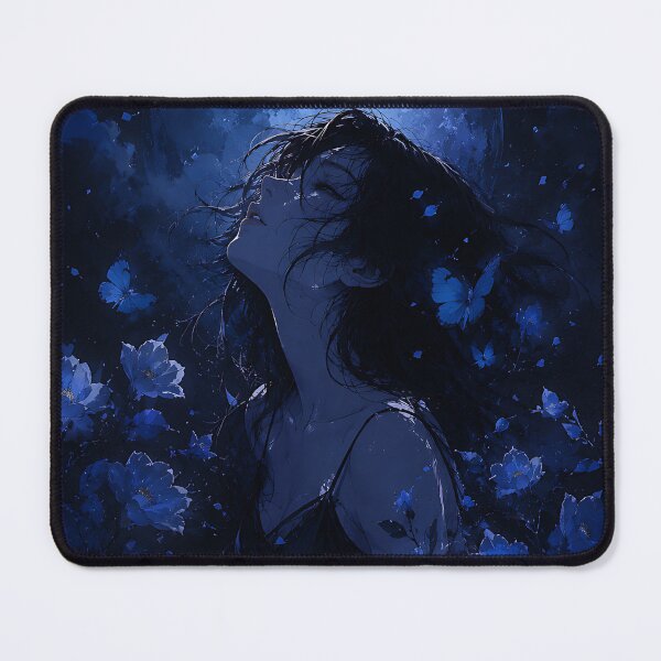 Item preview, Moonlight Serenade with Blue Butterflies designed and sold by Jaideep Walia.