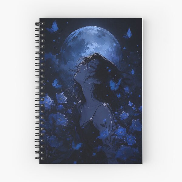 Item preview, Moonlight Serenade with Blue Butterflies designed and sold by Jaideep Walia.