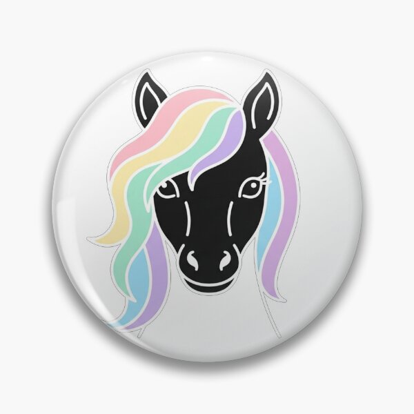 Item preview, Cute Pastel Rainbow Mane Horse Portrait designed and sold by Owcomm.