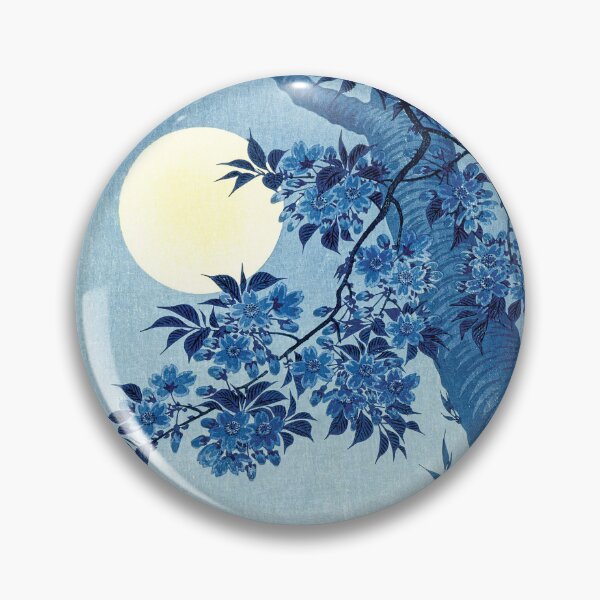 Item preview, Blossoming Cherry Tree Under Moonlight Japanese Woodblock Art designed and sold by RGB-crayon.