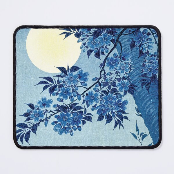Item preview, Blossoming Cherry Tree Under Moonlight Japanese Woodblock Art designed and sold by RGB-crayon.